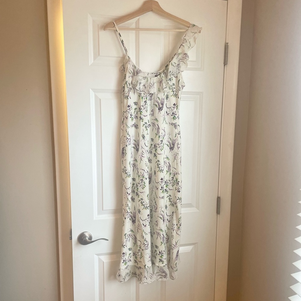 NWT Topshop Women's Dress Idol Midi Ruffle Frill Floral Print Sleeveless Size 8 - Picture 7 of 8